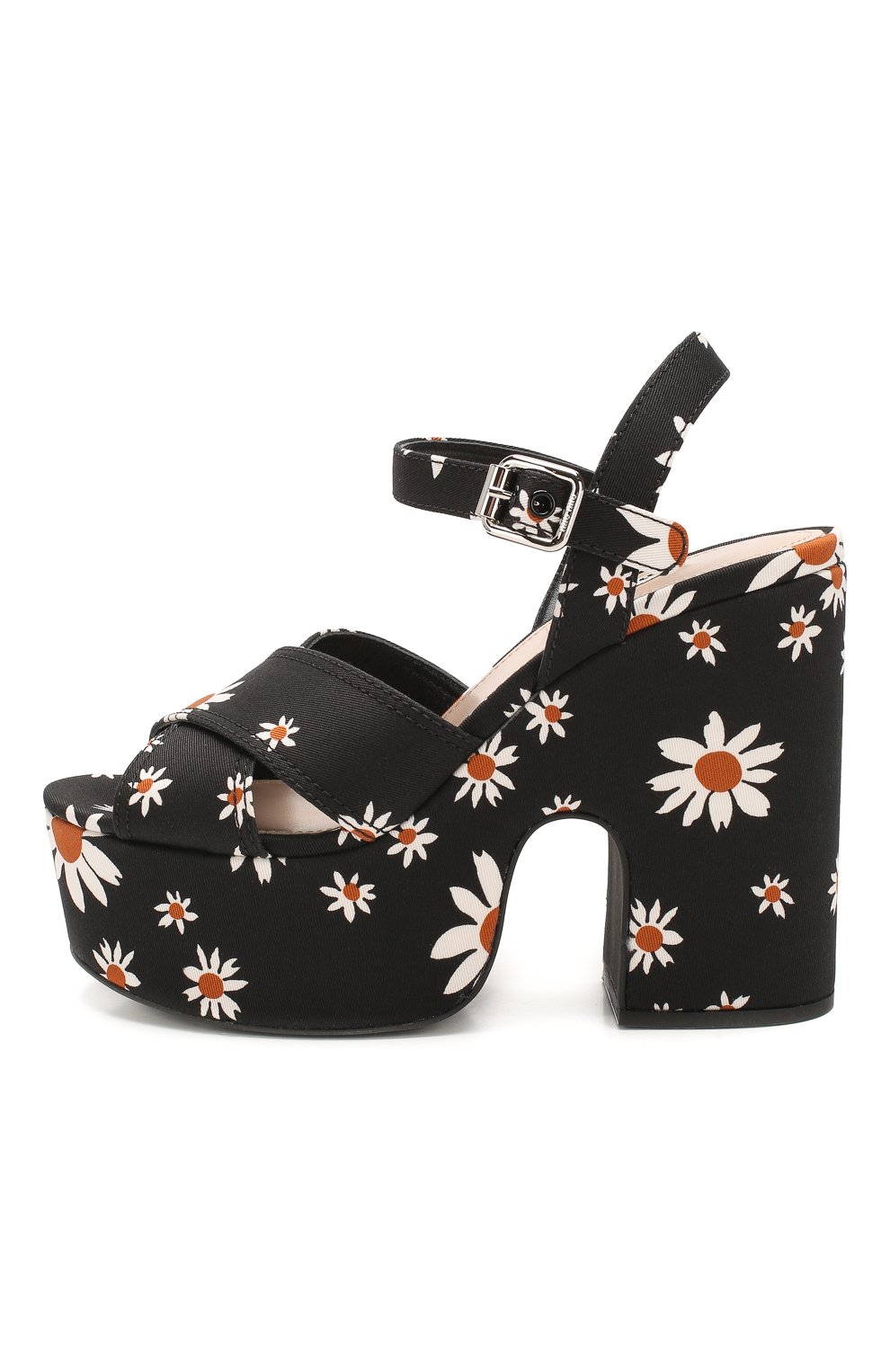 Текстильные босоножки MIU MIU, арт. 5XZ440/3L7K, фото 3