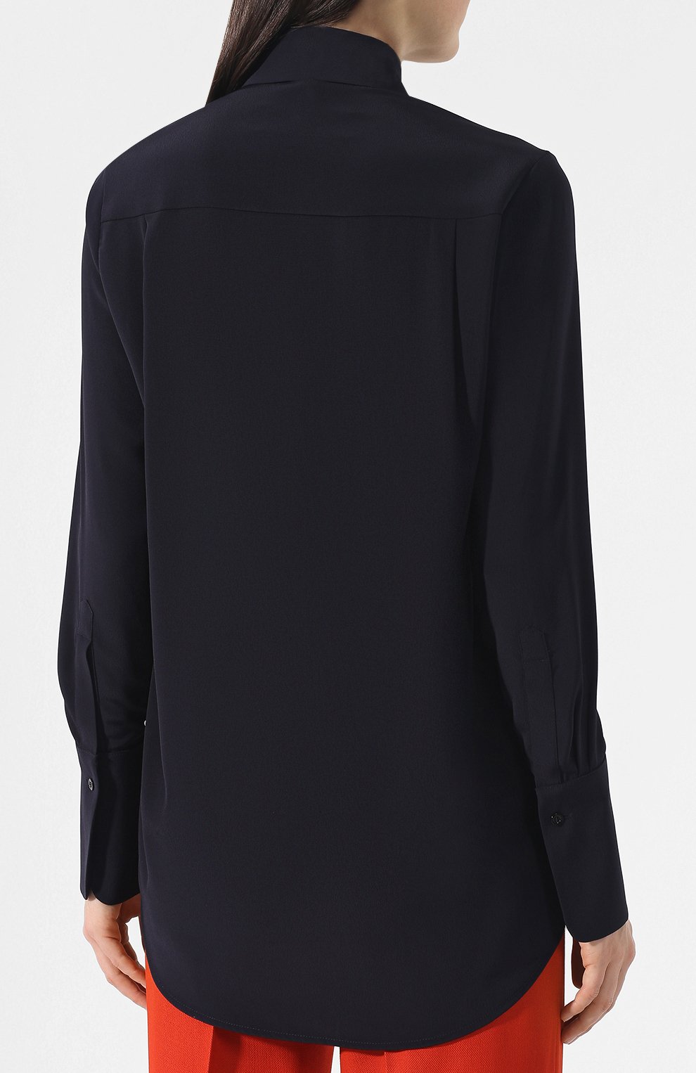 Блузка прямого кроя VICTORIA, VICTORIA BECKHAM, арт. SHVV 133 PSS19 SATIN CREPE/EMB, фото 4