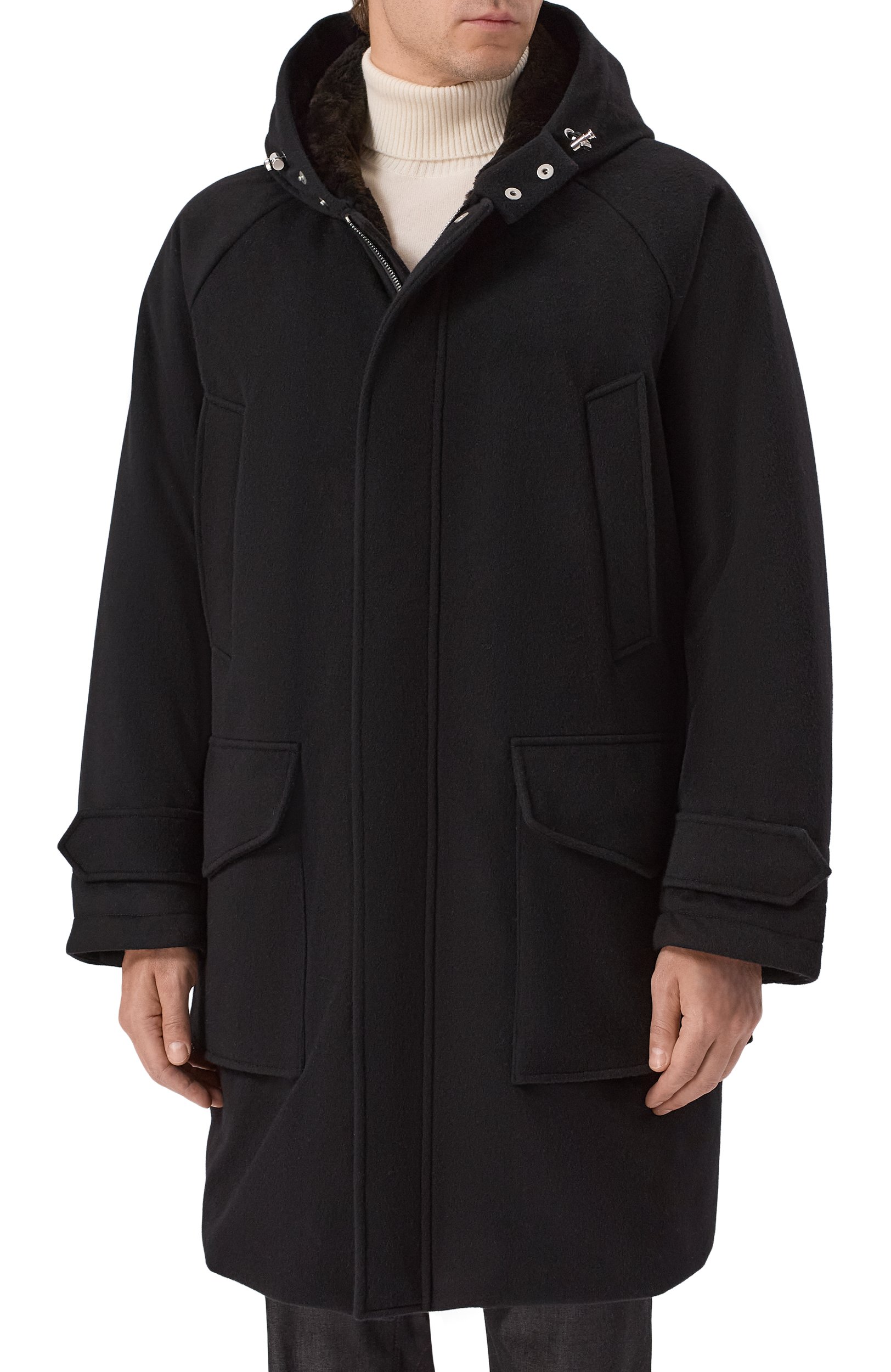 Парка из шерсти и кашемира KITON черного цвета по цене 1325000 руб., арт. UGK209CK0271L, фото 3 Парка из шерсти и кашемира KITON, арт. UGK209CK0271L, фото 3
