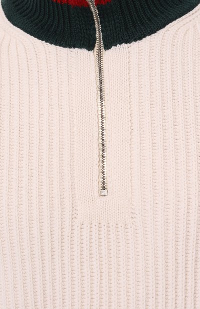 Шерстяной свитер GUCCI белого цвета по цене 176500 руб., арт. 770440/XKDNE, фото 5 Шерстяной свитер GUCCI, арт. 770440/XKDNE, фото 5