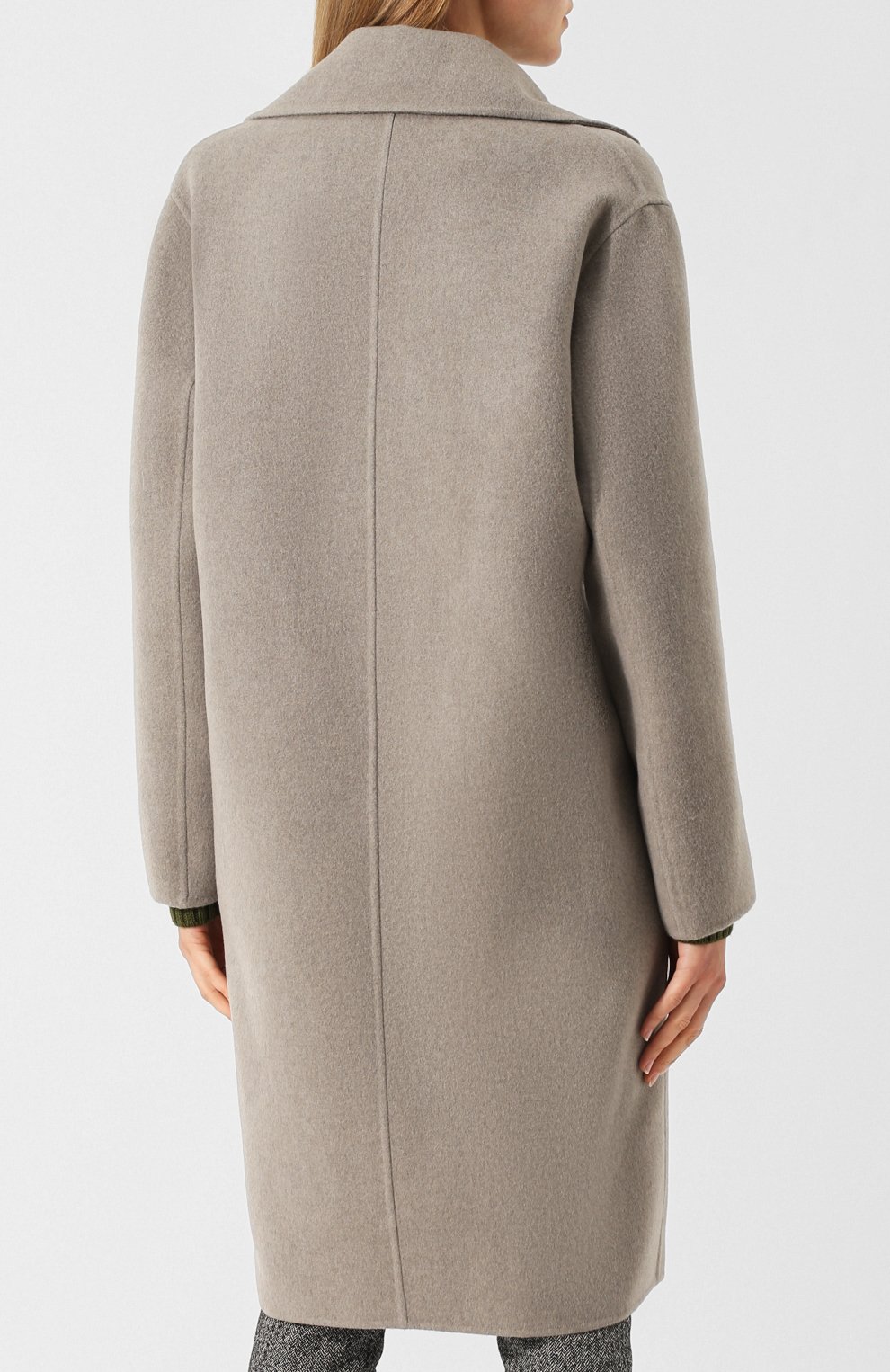 Однотонное кашемировое пальто с поясом BOTTEGA VENETA, арт. 522303/VD0D0, фото 4