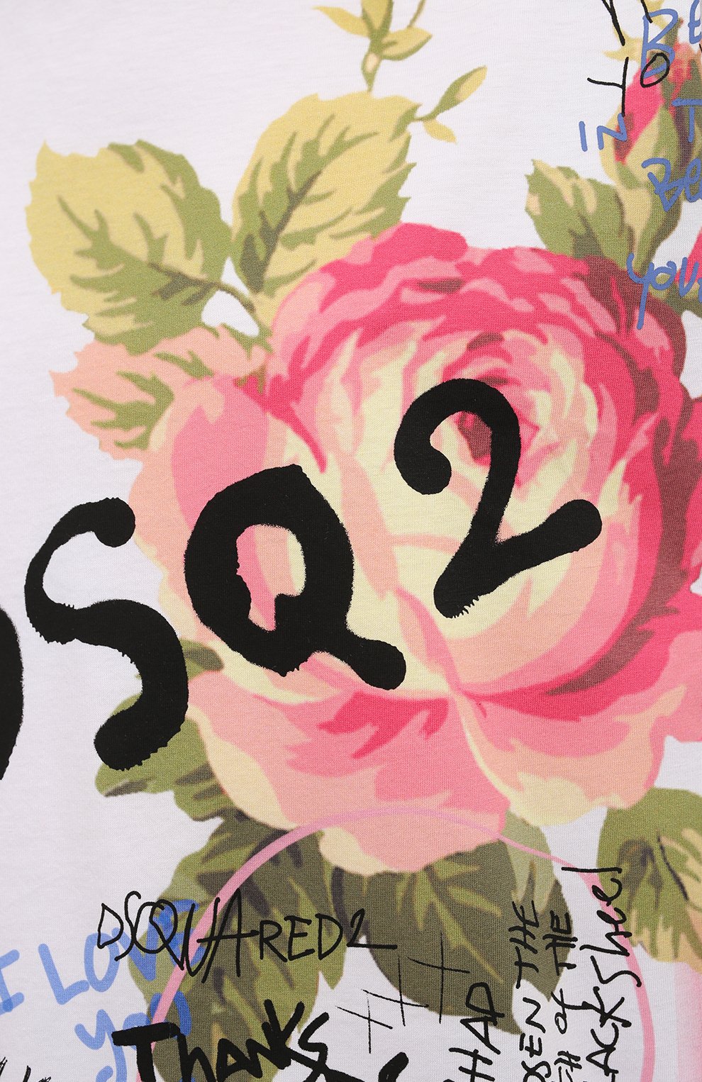 Хлопковая футболка DSQUARED2 белого цвета по цене 22150 руб., арт. S75GD0276/S23009, фото 5 Хлопковая футболка DSQUARED2, арт. S75GD0276/S23009, фото 5