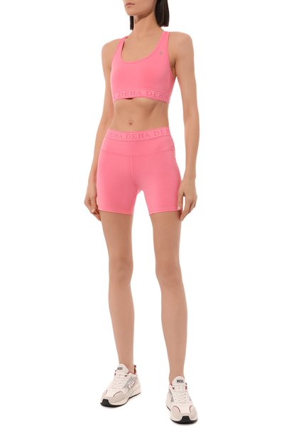 Хлопковые шорты DEHA розового цвета по цене 3995 руб., арт. A00105, фото 2 Хлопковые шорты DEHA, арт. A00105, фото 2