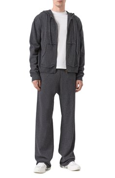 Мужской кардиган из шерсти и кашемира MAISON MARGIELA темно-серого цвета, арт. S50GU0234/M13095 | Фото 2 (Драгоценные камни: Проставлено; Рукава: Длинные; Материал внешний: Кашемир, Шерсть; Материал сплава: Проставлено; Длина (для топов): Стандартные; Мужское Кросс-КТ: Кардиган-одежда; Стили: Минимализм)