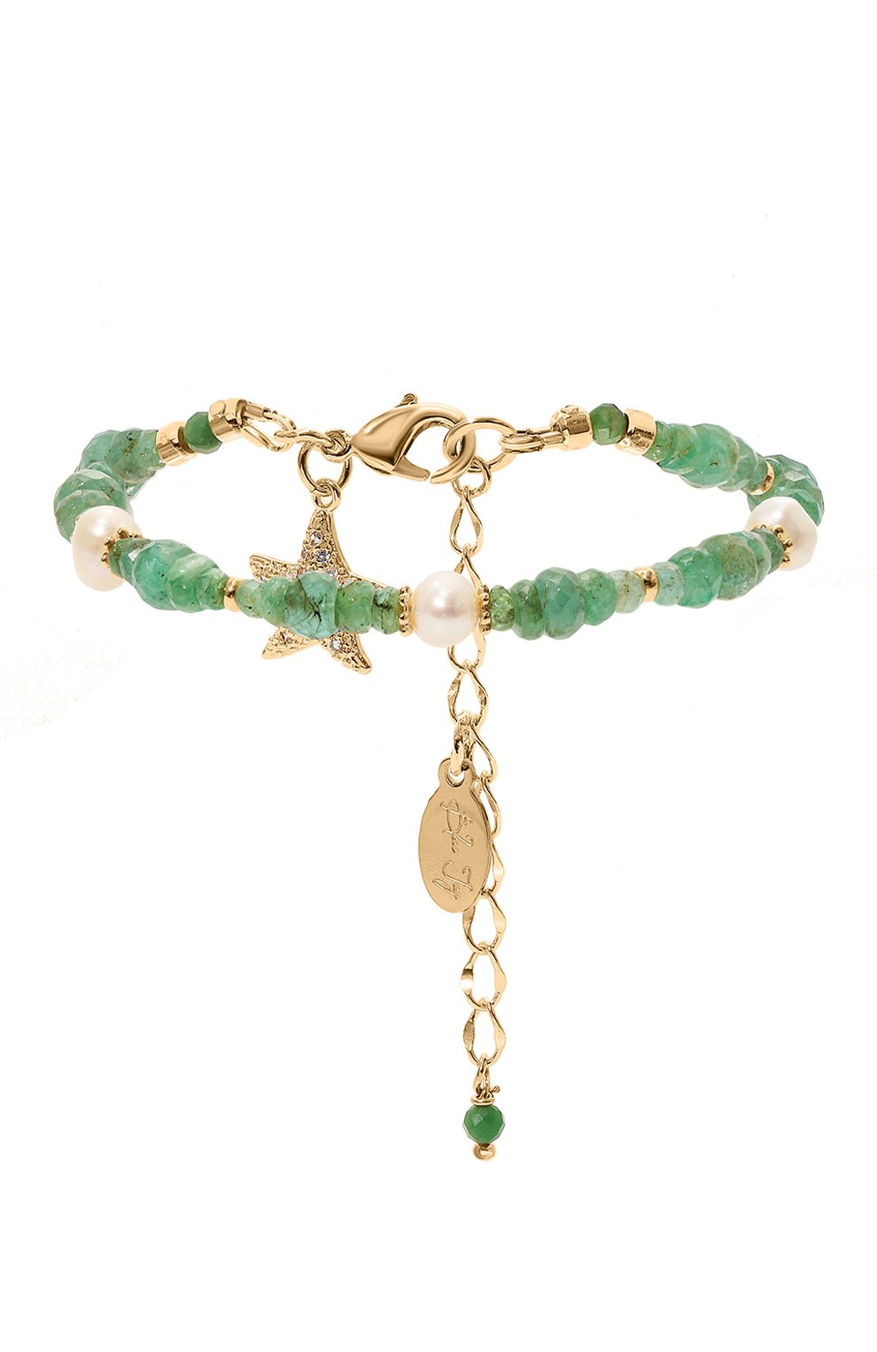 Браслет emerald BLUEJAY зеленого цвета по цене 14740 руб., арт. BR-EMR, фото 1 Браслет emerald BLUEJAY, арт. BR-EMR, фото 1