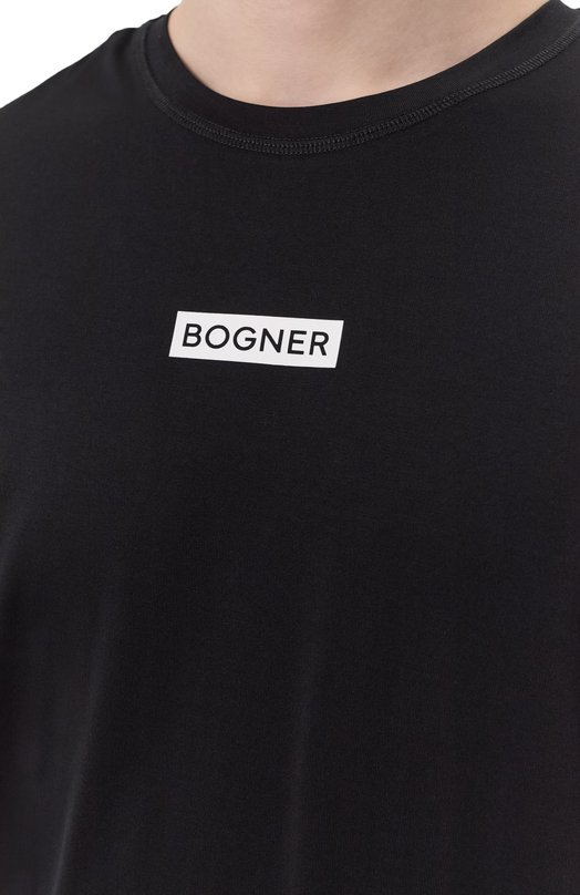 Хлопковая футболка Bogner 58446604 Чёрный  58446604 Фото 5