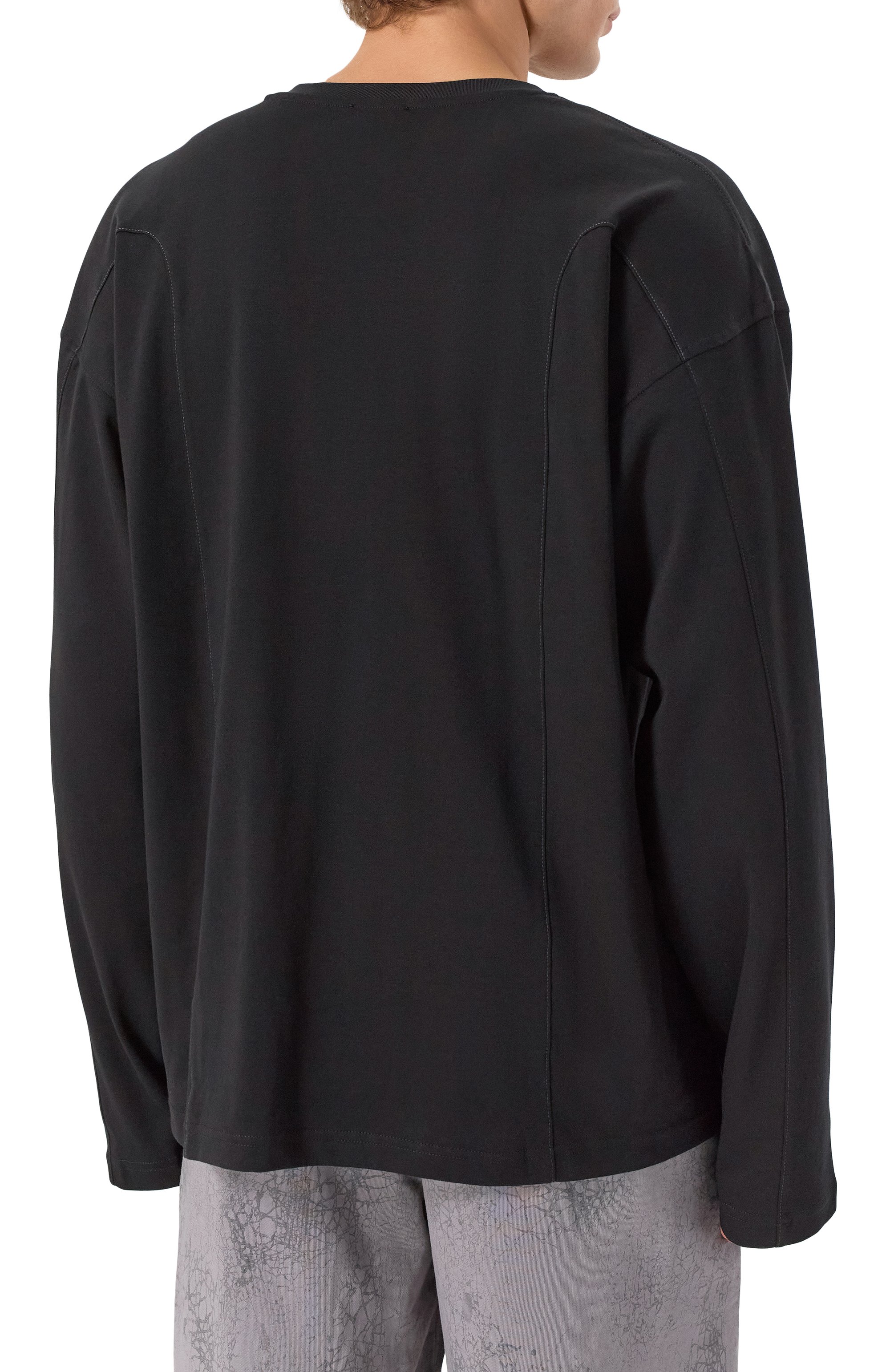 Хлопковый лонгслив DIESEL, арт. A19444/0AIJU, фото 4