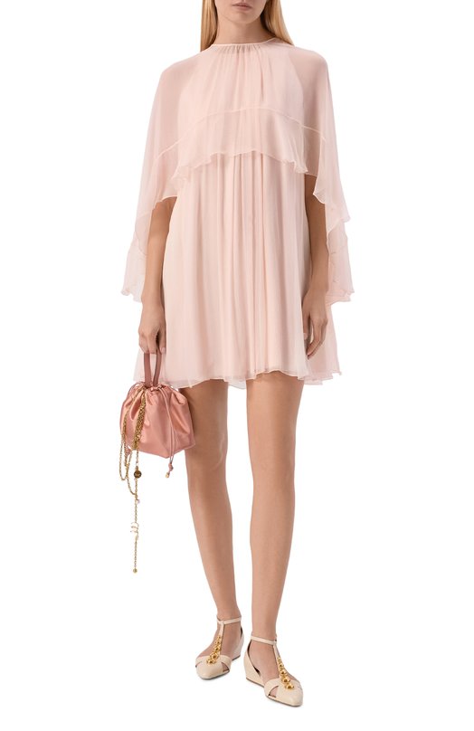 Кожаные сандалии Cleia Chloé CH26S160WQ Кремовый  CH26S160WQ Фото 3