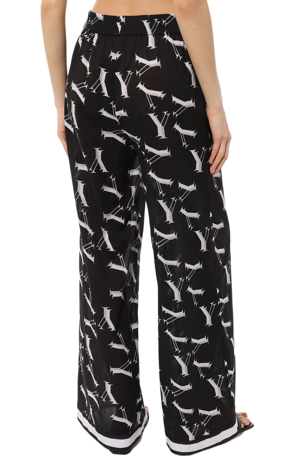 Хлопковые брюки YANINA черного цвета по цене 65830 руб., арт. 0-2482A, фото 4 Хлопковые брюки YANINA, арт. 0-2482A, фото 4