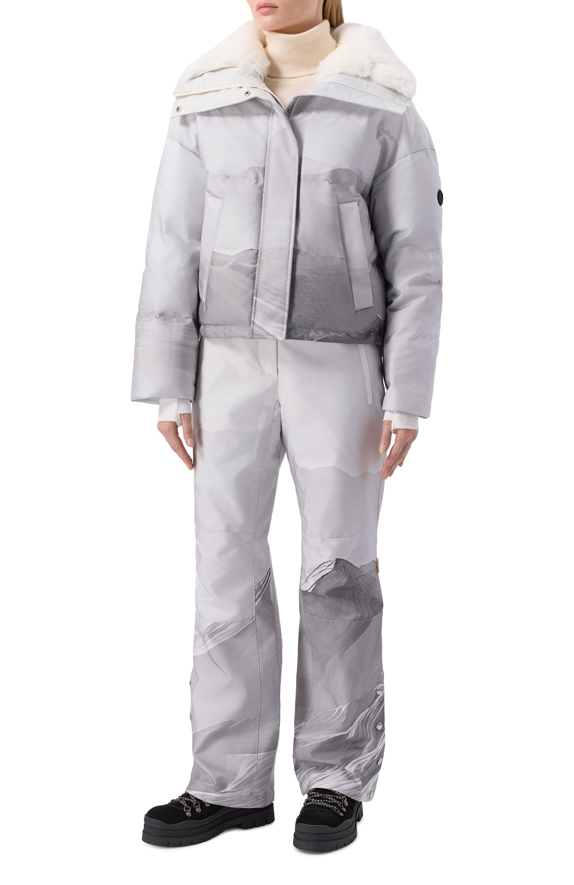 Пуховик с отделкой из кролика YVES SALOMON, арт. KV00460/J19G, фото 2