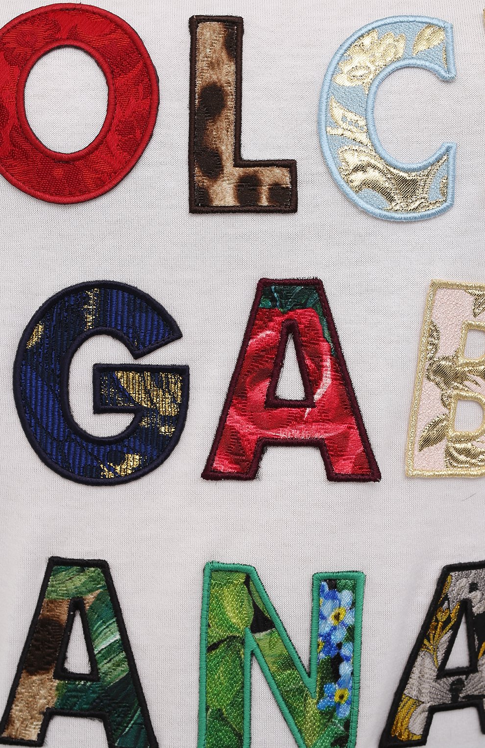 Хлопковая футболка DOLCE & GABBANA белого цвета по цене 84150 руб., арт. F8N17Z/G7YMQ, фото 5 Хлопковая футболка DOLCE & GABBANA, арт. F8N17Z/G7YMQ, фото 5