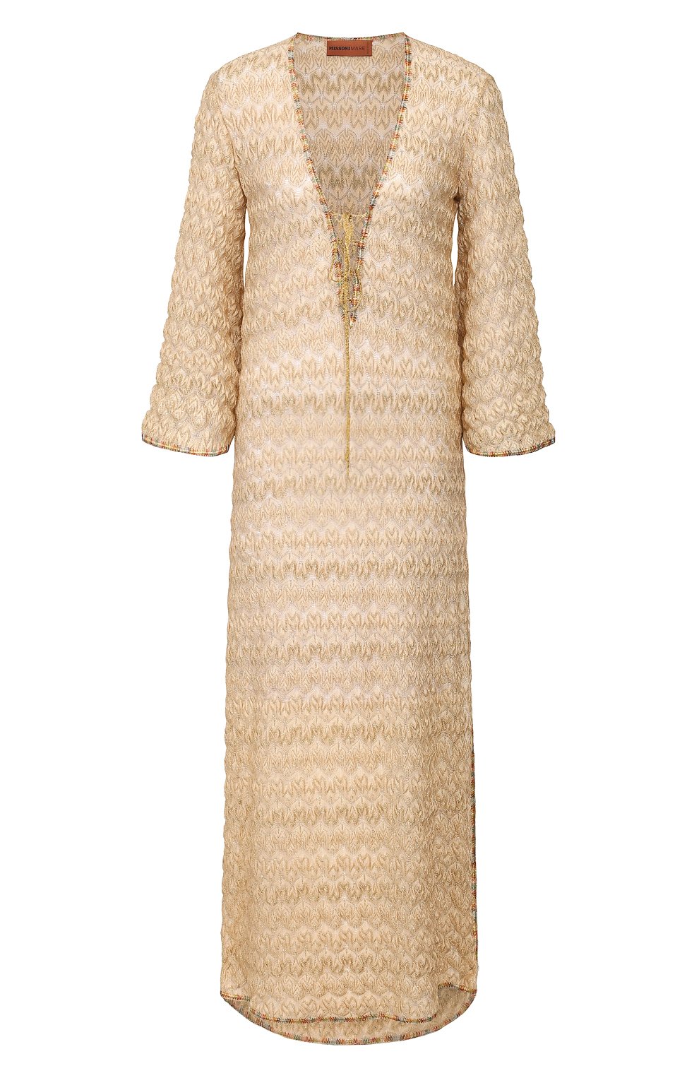 Туника MISSONI золотого цвета по цене 78400 руб., арт. MMQ00025/BR0082, фото 1 Туника MISSONI, арт. MMQ00025/BR0082, фото 1