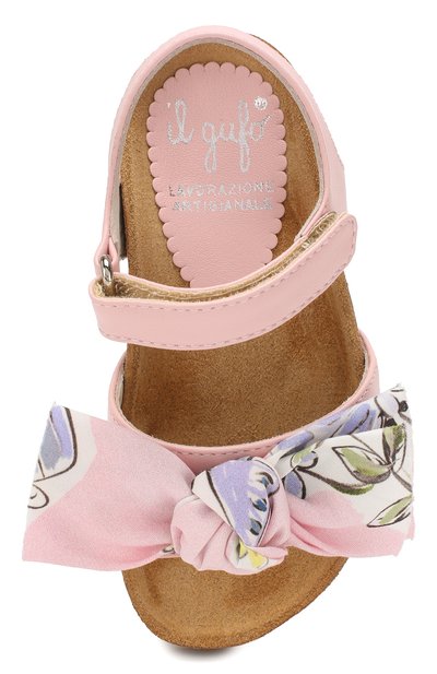 Кожаные босоножки IL GUFO розового цвета по цене 19550 руб., арт. G535/VITELL0 NAPPAC0/23-26, фото 4 Кожаные босоножки IL GUFO, арт. G535/VITELL0 NAPPAC0/23-26, фото 4