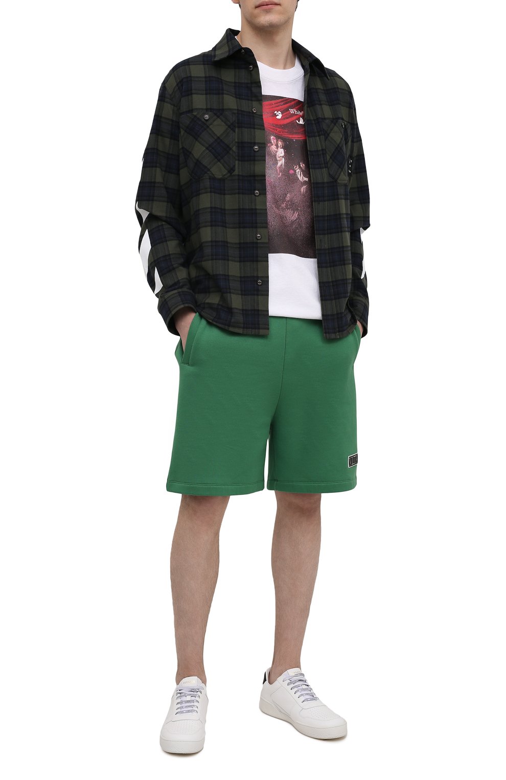 Хлопковые шорты VALENTINO, арт. VV0MD02D7FH, фото 2