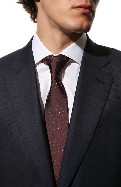 Шелковый галстук BROUBACK бордового цвета по цене 5995 руб., арт. TIE 8CM/15GG, фото 2 Шелковый галстук BROUBACK, арт. TIE 8CM/15GG, фото 2