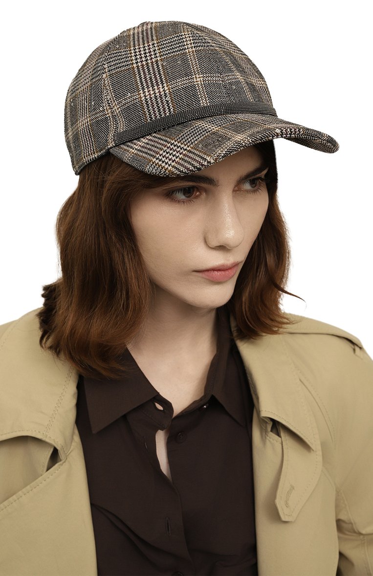 Бейсболка из шерсти и хлопка BRUNELLO CUCINELLI, арт. MCAP90186P, фото 1
