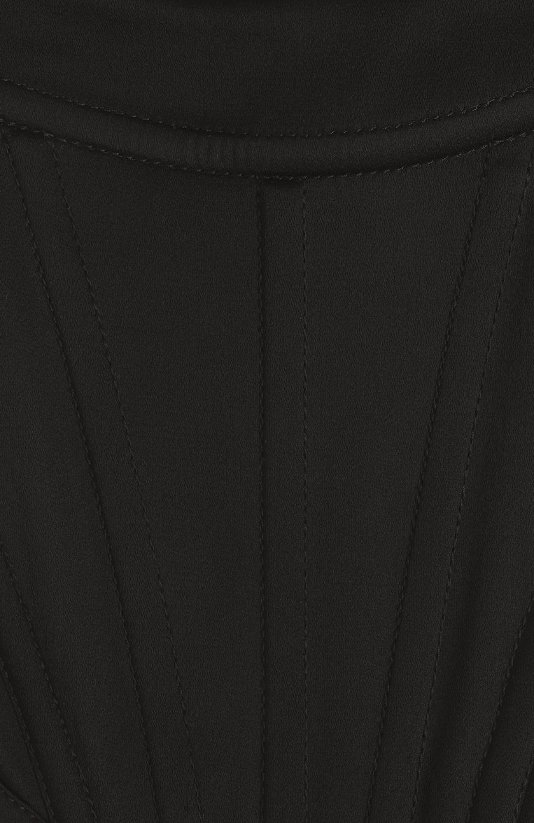 Женский корсет VERSACE черного цвета, арт. 1006669/1A10194 | Фото 6 (Нос: Не проставлено; Стили: Гламурный; Длина (для топов): Укороченные; Рукава: На бретелях; Кросс-КТ: костюм; Материал внешний: Синтетический материал)