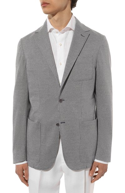 Хлопковый пиджак CANALI, арт. J0147/JJ02698, фото 3