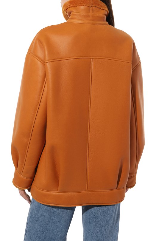 Дубленка из овчины Maslov BM100 Оранжевый  BM100 Фото 4