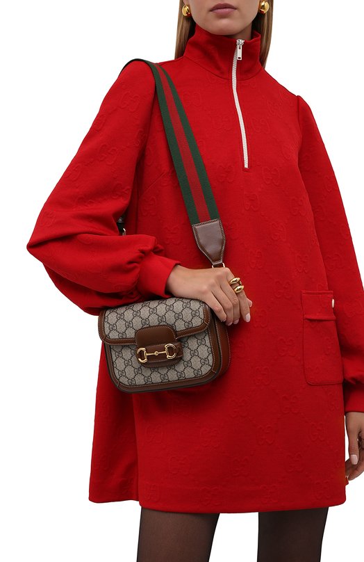 Сумка GG 1955 Horsebit Gucci 658574/HUHHG Коричневый  658574/HUHHG Фото 2