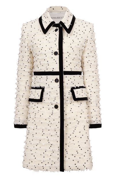 Женское твидовое пальто NINA RICCI, арт. 25PCMA013/W00357