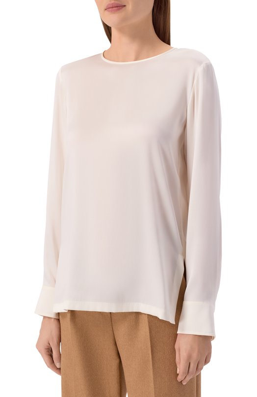 Шелковая блузка Max Mara Studio L0DI Белый  L0DI Фото 3