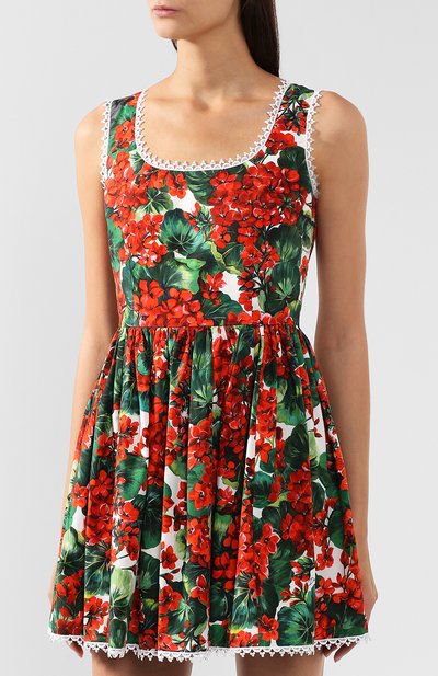 Хлопковое платье DOLCE & GABBANA, арт. F68B1T/HS5CL, фото 3