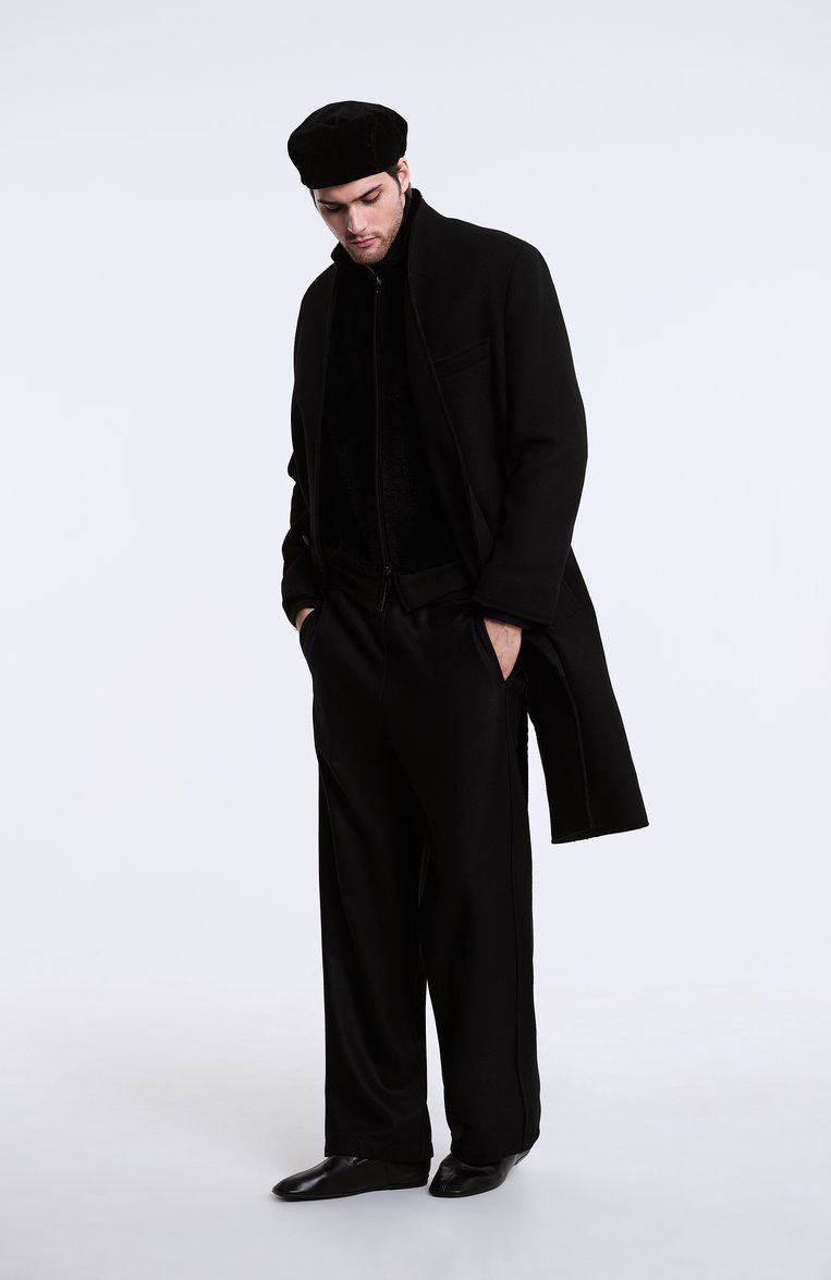 Мужские кожаные слиперы DRIES VAN NOTEN черного цвета, арт. MS251-1314/112 | Фото 8 (Материал внутренний: Натуральная кожа; Нос: Не проставлено; Материал внешний: Натуральная кожа; Материал сплава: Проставлено; Стили: Кэжуэл)