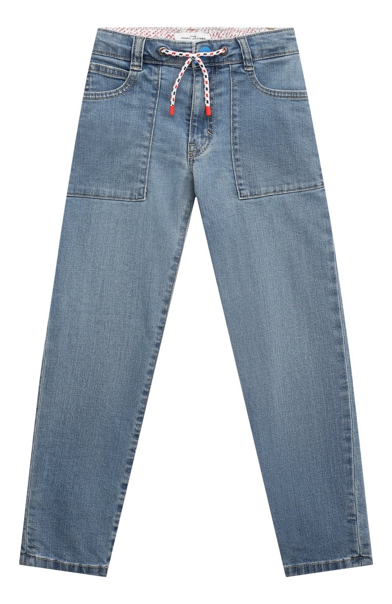 Детские джинсы MARC JACOBS (THE) голубого цвета, арт. W24252 | Фото 1 (Материал внешний: Хлопок; Детали: На резинке; Нос: Не проставлено; Региональные ограничения белый список (Axapta Mercury): Не проставлено; Ростовка одежда: 9 лет | 134 см, 18 мес | 86 см, 2 года | 92 см, 3 года | 98 см, 4 года | 104 см, 5 лет | 110 см, 7 лет | 122 см)