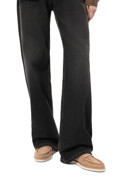 Замшевые пенни-лоферы SANTONI, арт. WUQY59818BIASTW1, фото 3