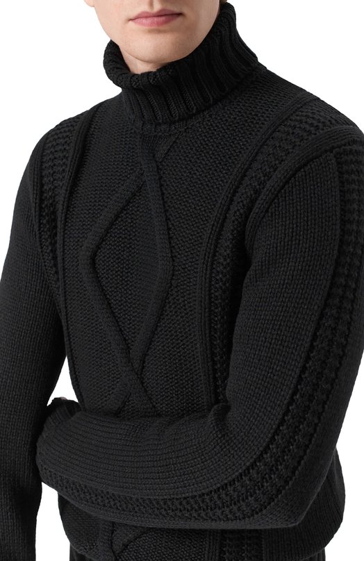 Кашемировый свитер Brunello Cucinelli MA2300903 Чёрный  MA2300903 Фото 5