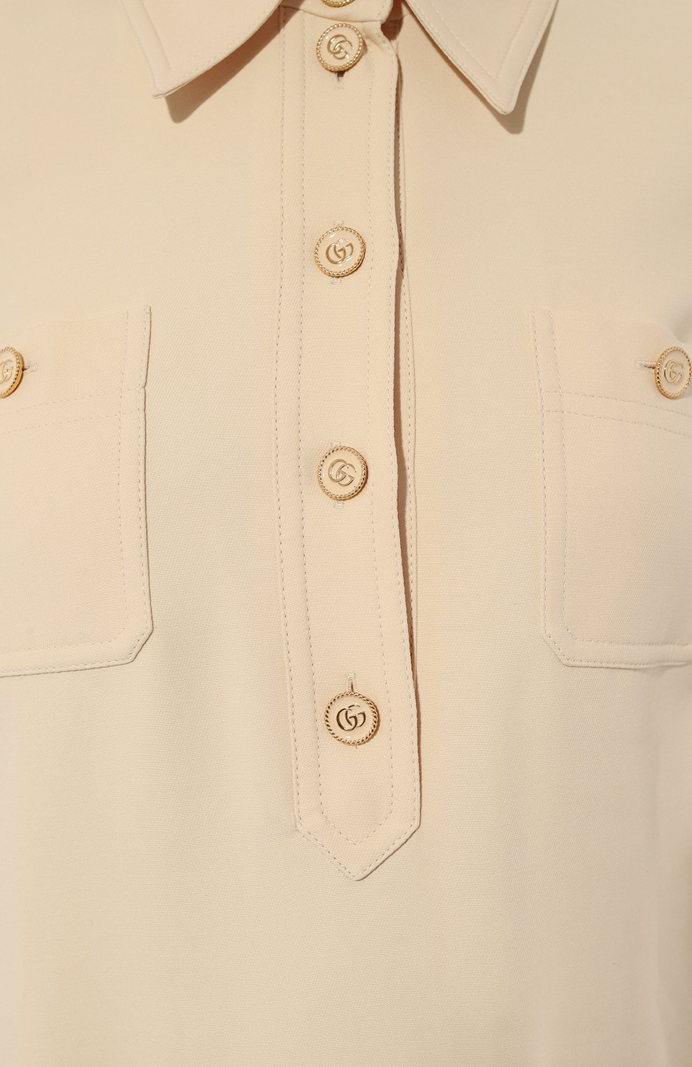 Платье из шелка и шерсти GUCCI, арт. 661672 ZAD88, фото 5