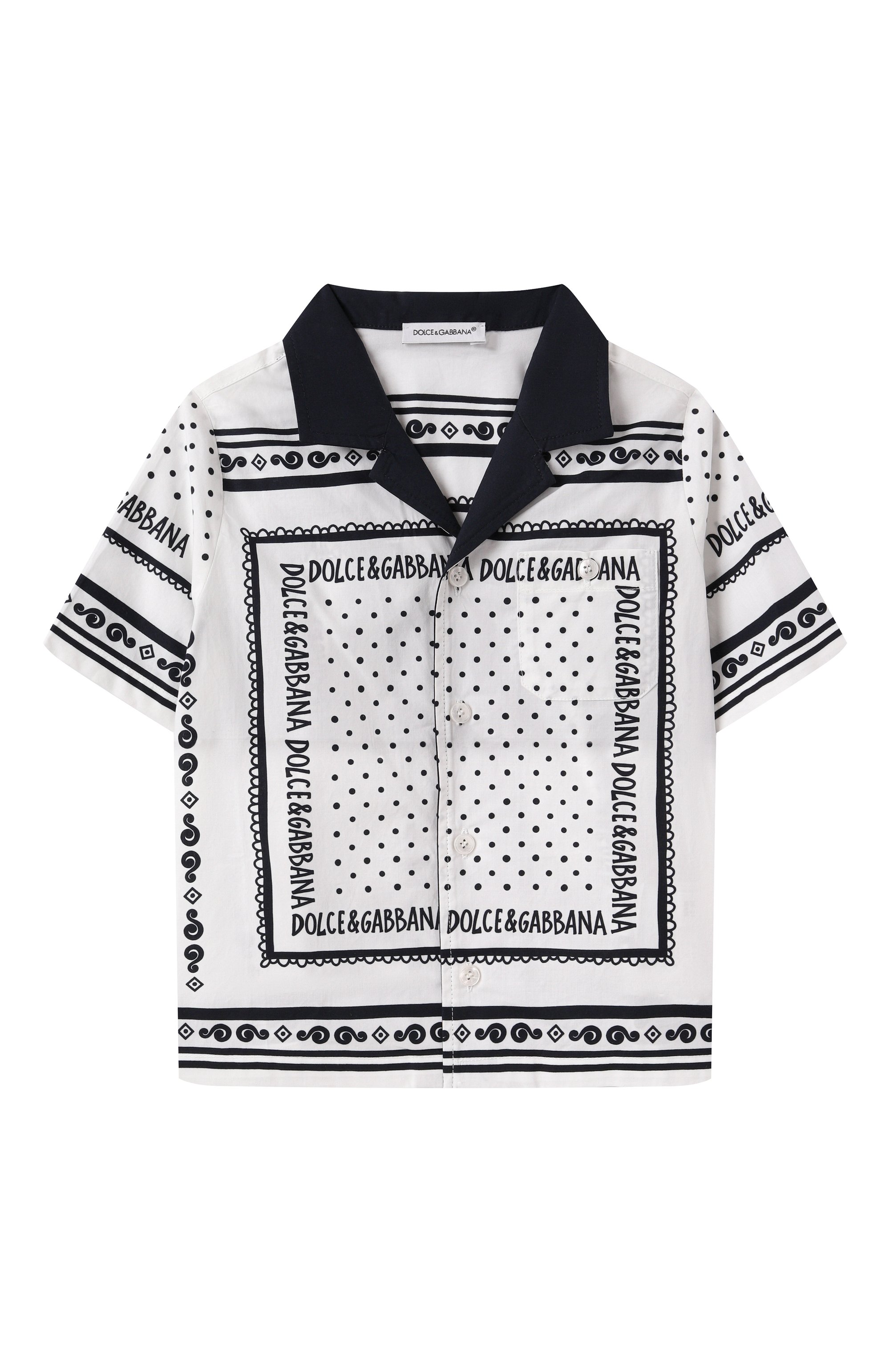 Хлопковая рубашка DOLCE & GABBANA, арт. L14S37/FI5KQ, фото 1