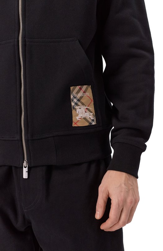 Хлопковая толстовка Burberry 8102276 Чёрный  8102276 Фото 5