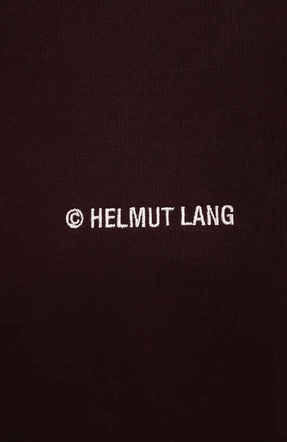 Хлопковый свитшот HELMUT LANG бордового цвета по цене 22050 руб., арт. K10DW507, фото 5 Хлопковый свитшот HELMUT LANG, арт. K10DW507, фото 5