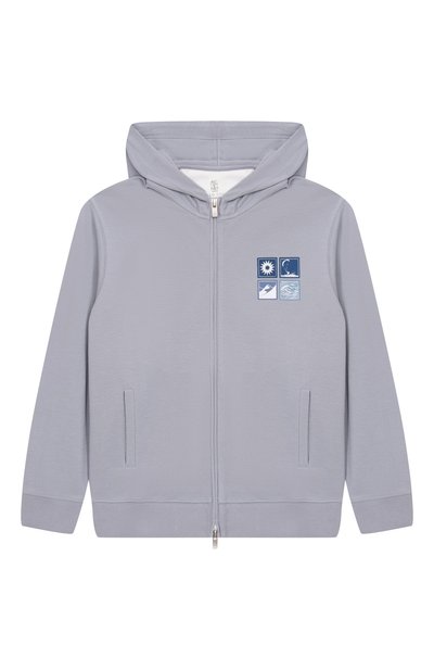 Хлопковая толстовка BRUNELLO CUCINELLI, арт. BE854E507C