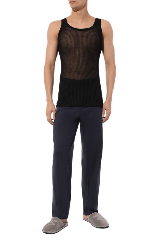 Хлопковая майка Zimmerli 207-1412 Чёрный  207-1412 Фото 2
