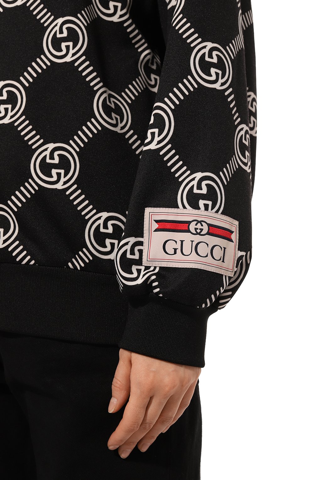 Толстовка GUCCI черного цвета по цене 180000 руб., арт. 681271 XJD1I, фото 5 Толстовка GUCCI, арт. 681271 XJD1I, фото 5
