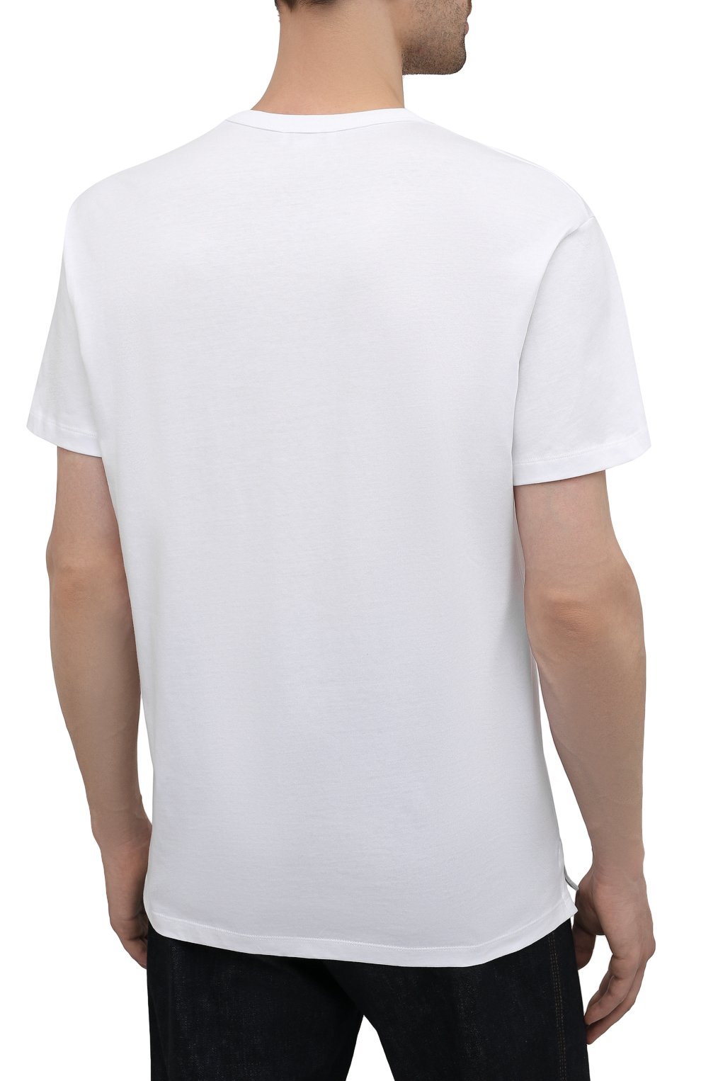 Хлопковая футболка ALEXANDER MCQUEEN белого цвета по цене 24350 руб., арт. 662589/QRZ75, фото 4 Хлопковая футболка ALEXANDER MCQUEEN, арт. 662589/QRZ75, фото 4