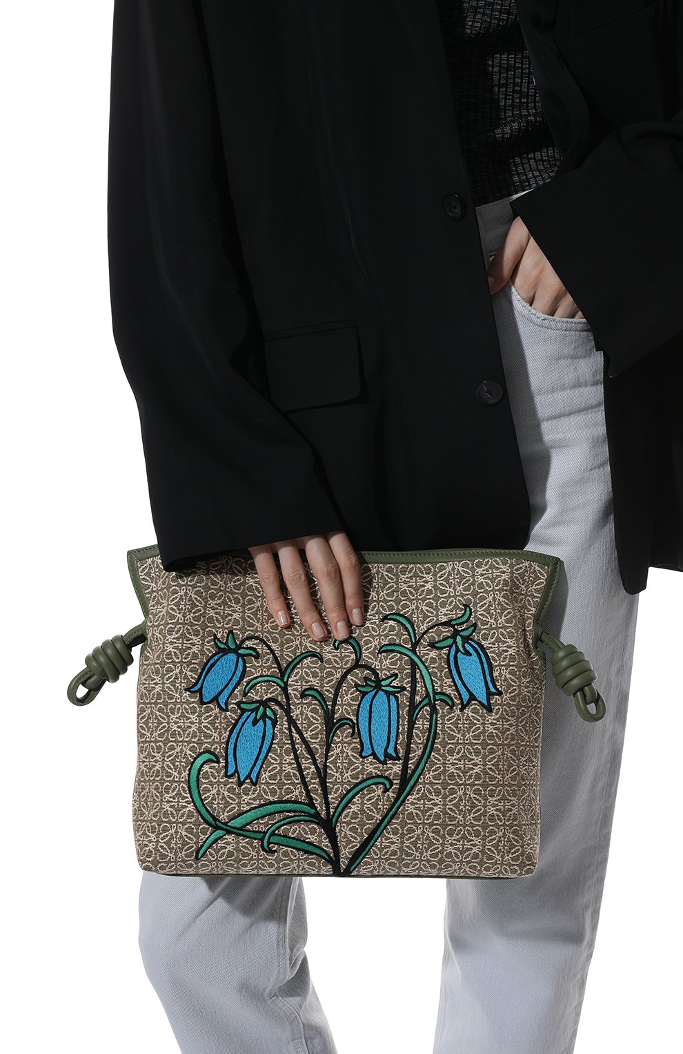 Сумка herbarium flamenco LOEWE зеленого цвета по цене 238500 руб., арт. A411FC1X44, фото 2 Сумка herbarium flamenco LOEWE, арт. A411FC1X44, фото 2