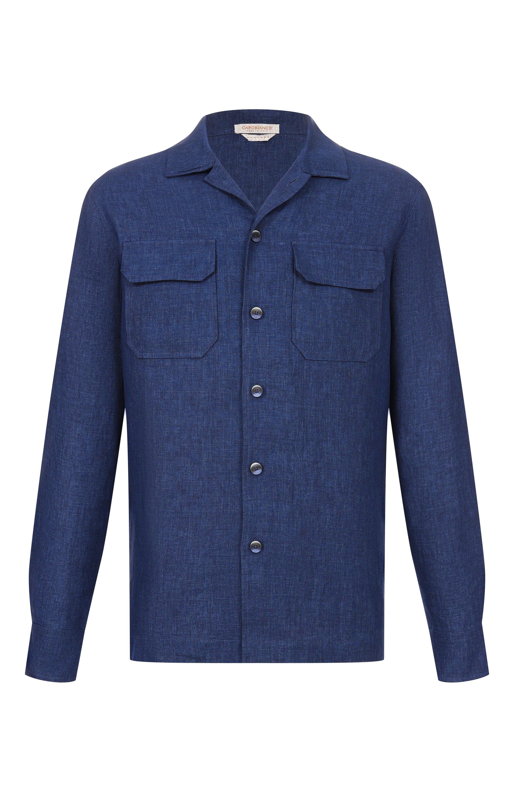 Льняная рубашка CAPOBIANCO, арт. 20M515.LL00._001, фото 1