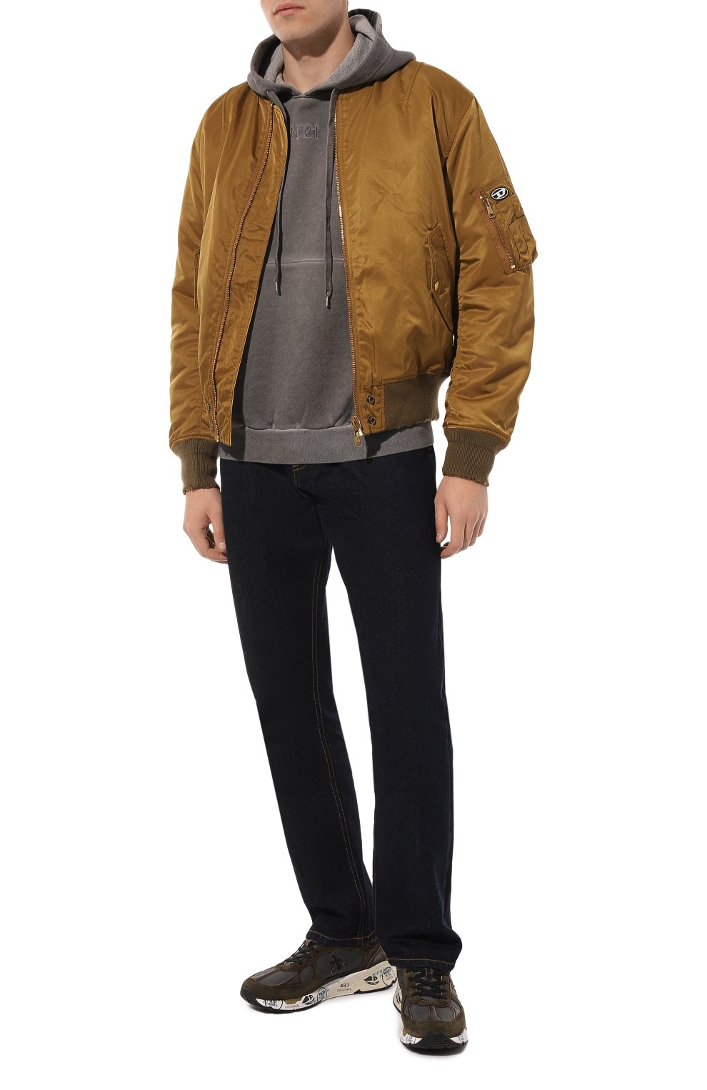 Комбинированные кроссовки mase PREMIATA хаки цвета по цене 30500 руб., арт. MASE/VAR4005, фото 2 Комбинированные кроссовки mase PREMIATA, арт. MASE/VAR4005, фото 2