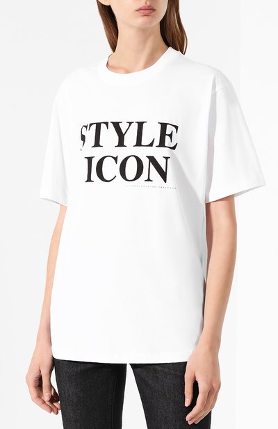 Хлопковая футболка VICTORIA, VICTORIA BECKHAM, арт. JYVV 149 PAW19 C0TT0N JERSEY, фото 3