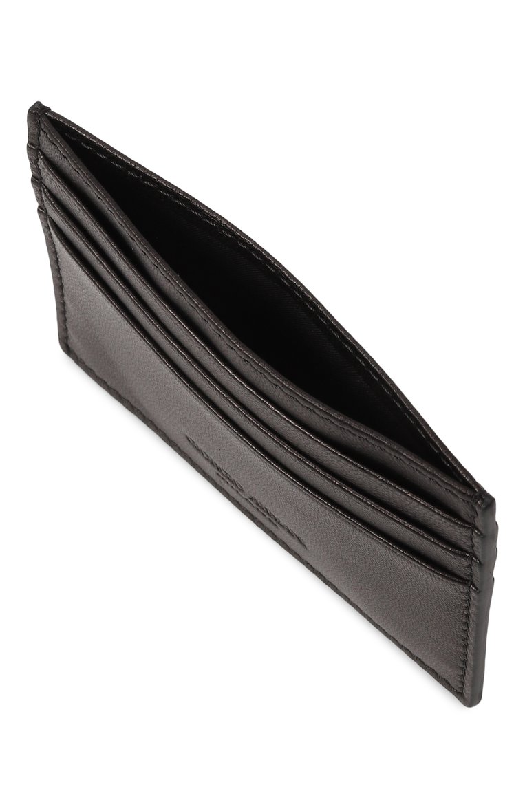 Мужской кожаный футляр для кредитных карт GIORGIO ARMANI черного цвета, арт. Y2R434/YS97J | Фото 3 (Нос: Не проставлено; Материал: Натуральная кожа)