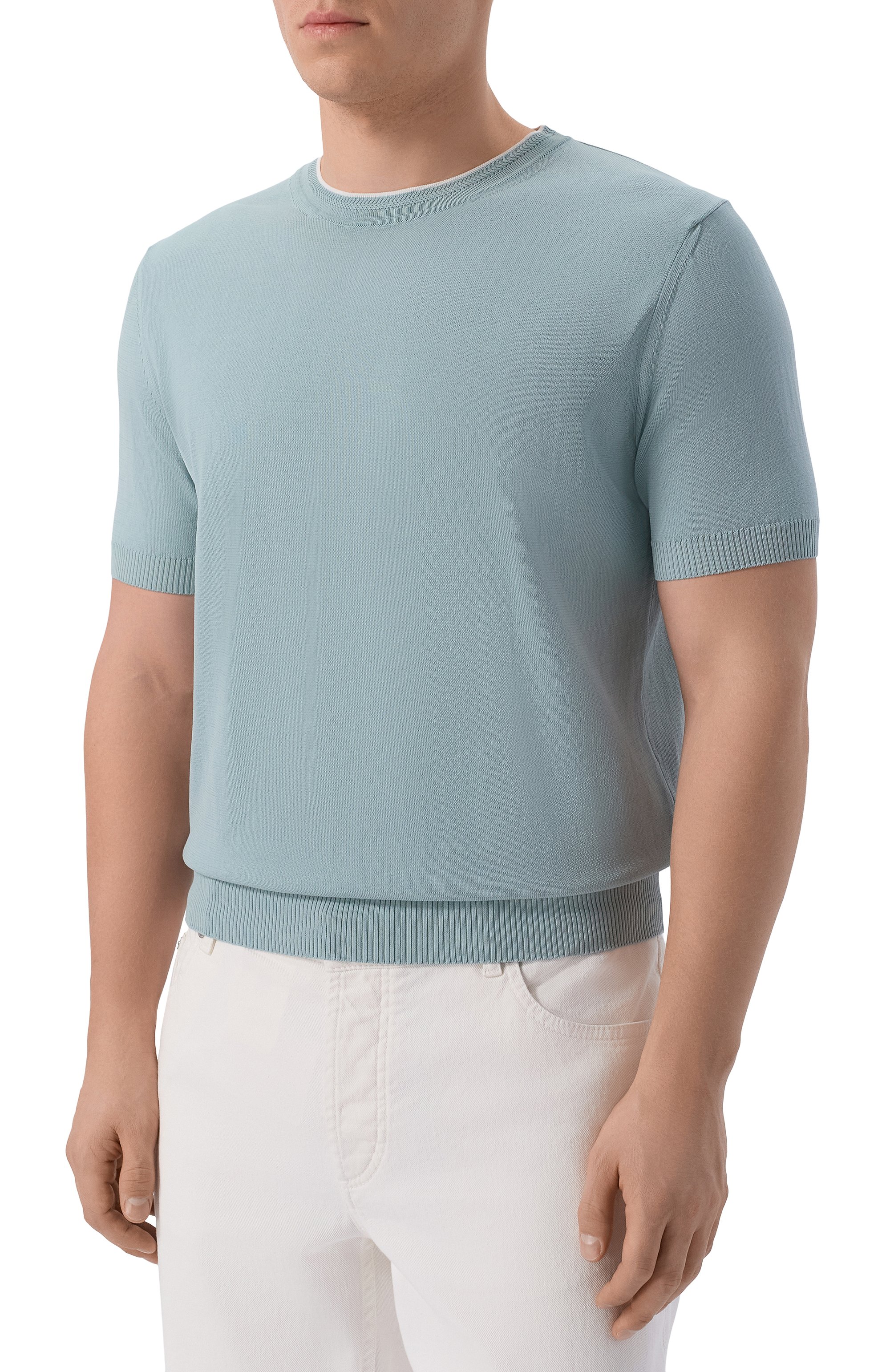 Хлопковый джемпер CANALI, арт. C1161/MK02460, фото 3