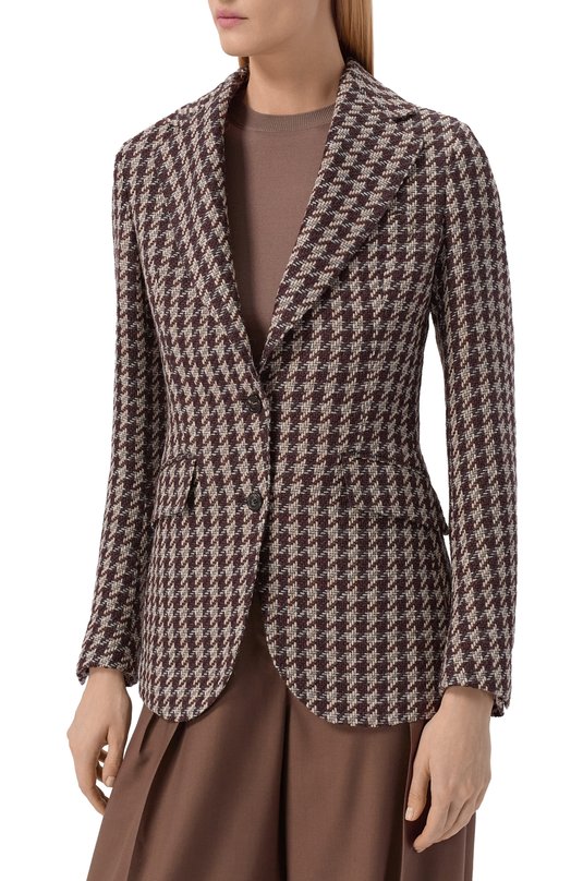 Твидовый жакет MVST SDG200/S0732813 Коричневый  SDG200/S0732813 Фото 3