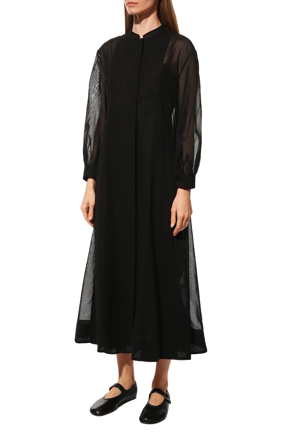 Хлопковое платье JIL SANDER, арт. JSPU500756-WU245000A, фото 3