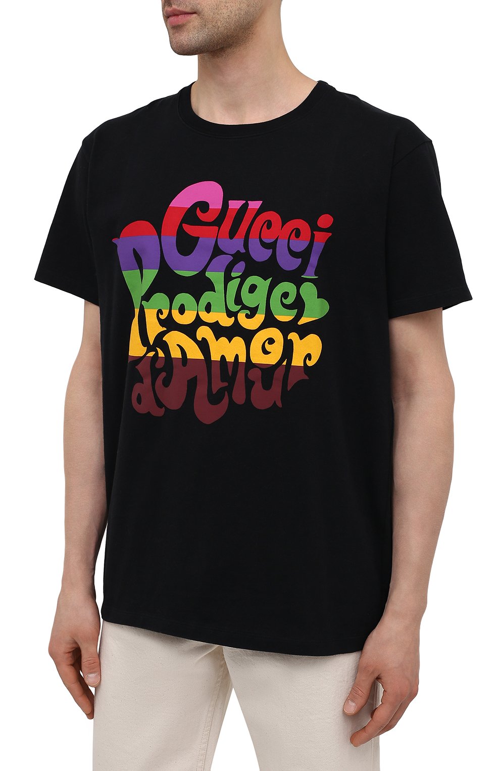 Хлопковая футболка GUCCI, арт. 548334/XJDAM, фото 3