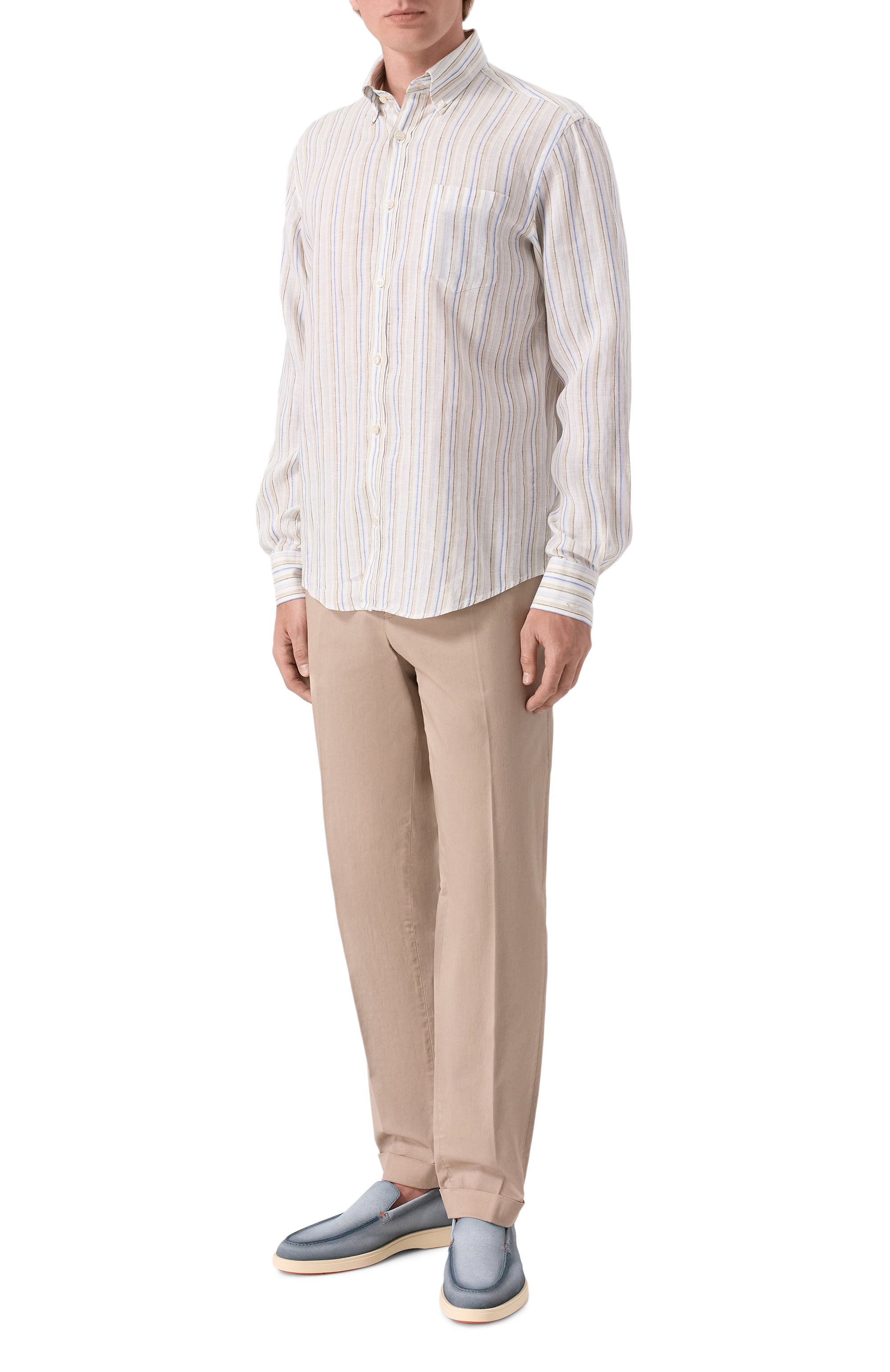 Замшевые лоферы detroit SANTONI, арт. MGDG17824TICBBYC, фото 2