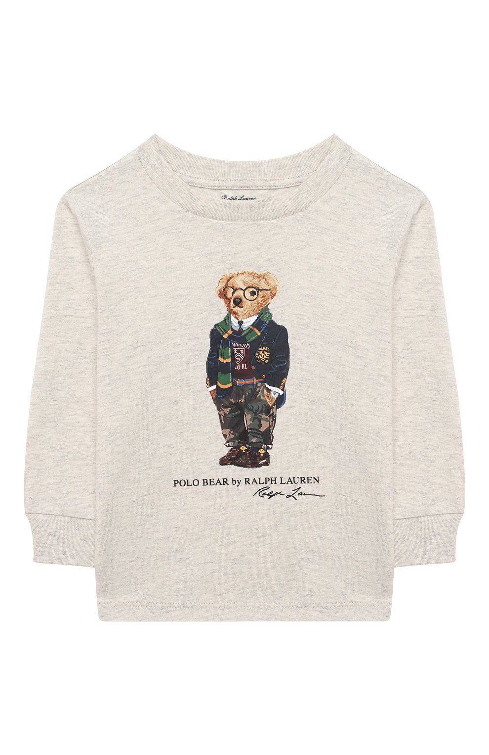 Хлопковый свитшот RALPH LAUREN серого цвета по цене 4660 руб., арт. 320805681, фото 1 Хлопковый свитшот RALPH LAUREN, арт. 320805681, фото 1